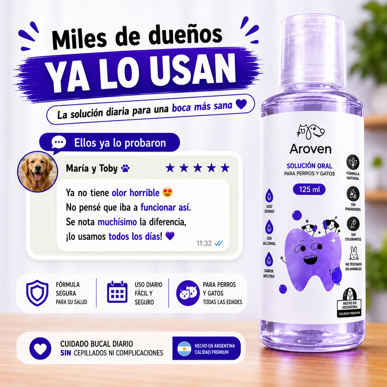 Cada vez que bebe, cuida su boca🐾